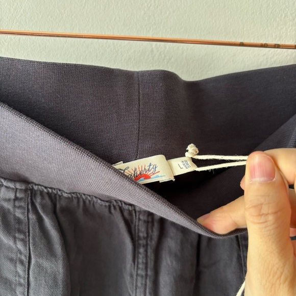 Faherty Arlie jogger NWT Linen Blend Sz L Washed Black - Picture 8 of 8